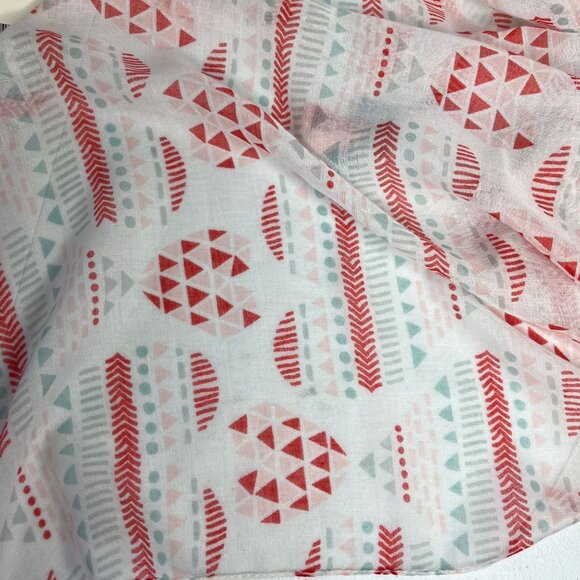 Hallmark Sweet On You Scarf White Red Hearts New - Picture 3 of 8